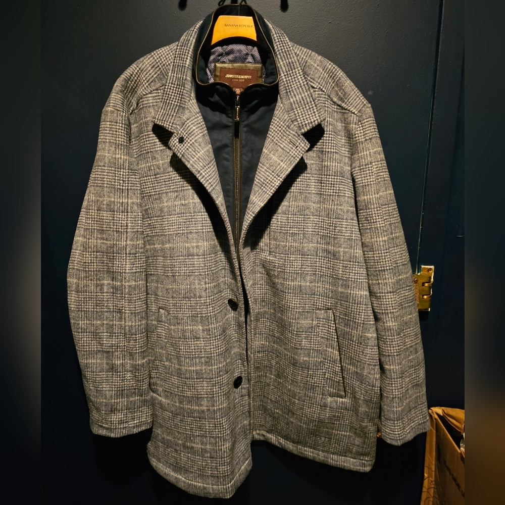 Johnston & Murphy Upton Car Coat Like New Mens XXL